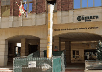 Edificio de la Cámara de Comercio de Soria, apoyo a emprendedores y creación de empresas.