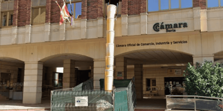 Edificio de la Cámara de Comercio de Soria, apoyo a emprendedores y creación de empresas.