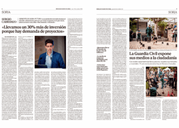 Artículo sobre aumento del 30% en inversión en Soria y proyectos futuros.